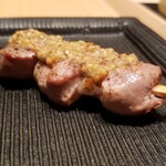 焼鳥 鐡 - 鴨肉　マスタード
