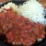 肉食堂 最後にカツ。 - 究極のトントマキング（アップ）