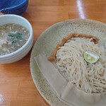 和渦製麺 - 限定　濃密煮干しつけ麺　2種(中太麺)