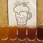 Inabiya - 小サイズのグラスで3種飲み比べもあります。