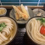 Udon Takashima - 食べくらべ（釜玉小とかけうどん小のセット）