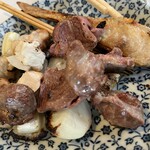 鳥もと - 焼き鳥塩盛り合わせ