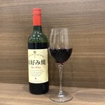 お粉呑み焼き 暖氣 - ドリンク写真:お好み焼きに合う赤ワイン
