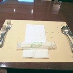 アチェーロ - テーブル風景　着席時。