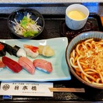 日本橋 - 寿司うどんセット