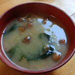 ダイニング 峰清 - なめこ味噌汁