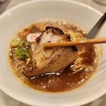 サ麺 - 大麦三元豚の炙りチャーシュー