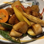 中華バル 藍天 - 黒酢の酢豚