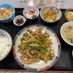 中国料理 頤和園 - 今週のイワエンセット　青椒肉絲　1000円