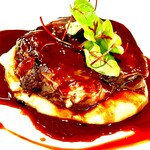 Melty Japanese black beef cheeks stewed in soft red wine