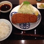 とんかつ まい泉 - 沖田黒豚ロースかつ定食(2100円)