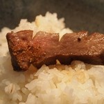 ぶりあん - トロタンステーキは「薬味塩」で食べる