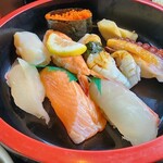 銀寿し 田川店 - にぎり定食のにぎり