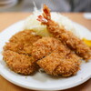 tonkatsuyamabe - 料理写真:ヒレと海老フライ