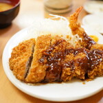 Tonkatsu Yamabe Ueno Ten - Pork Loin and Fried Shrimp