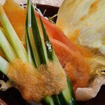 グリル小柳 - 自家製の癖のあるドレッシングがまた最高でした