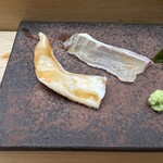 すし匠 - 真鯛と石垣貝の刺身