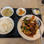 皇記 - ナスと豚肉の味噌炒め定食