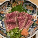 肉料理ひら井 - 和牛のたたき　1500円