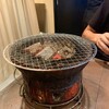 和牛焼肉 漢江 - 至近距離七輪...暑いんだが...