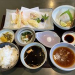 海老名 - 料理写真:天ぷらおすすめ膳　１９８０円