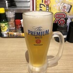 金の粉 - 生ビールはプレモルです。