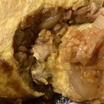 中津軒 - しっかり炒めらたチキンライス。