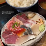 魚源商店 - 230905 魚源商店＠神田淡路町
            御さしみ 1100円