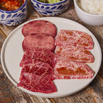 30 days aged KINTAN & Sendai beef Yakiniku (Grilled meat) set
