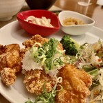 南海パーラー - 若鶏の竜田揚げゆず塩おろしぽん酢定食
