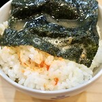 麺匠 本気家 - スープに浸した海苔とライスが最高