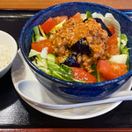 Ramen Tourimichi - 茄子と肉味噌冷麺@1000円_桃李路（とうりみち）