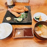 とん兵衛 田町店 - ロースカツ＆エビフライ定食
