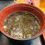 とんかつ稲 - 青さのり味噌汁