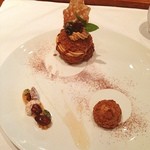 レストラン マノワ - キャラメルムース、プラリネの入ったクッキーシュー♥