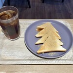 焙煎所Cafe - あんバターきな粉サンドと水出しコーヒー