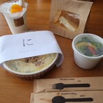 NICO cafe - ◉野菜グラタン／500円税込
◉夏雲ヨーグルト／500円税込