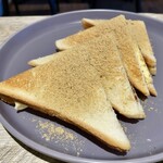 焙煎所Cafe - あんバターきな粉サンド