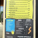 Savage Sandwich Co - 2022/09/01 メニュー