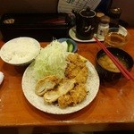 とんかつ かつ壱 - 地鶏カツ定食1,250円