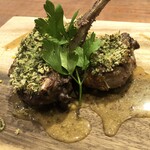 Breaded lamb with herbs