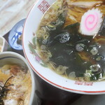 Tonkatsu Marusan - ラーメン半カツ丼