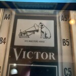 ステーション - 大好きなVictorのロゴマーク。
      蓄音器から聴こえる、
      亡き主人の声を…
      懐かしそうに聞いているニッパー君。