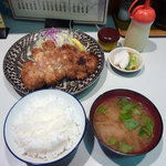 さん亭 - 焼きとかんつ　ロースＡ定食(230g) １３５０円