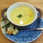 Resutoran Kamejuu - ランチＡコース：スープ（冷製コーンスープ）