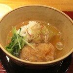 おおたに - 煮物：鱧のしぶしゃぶと夏野菜の炊き合わせ。