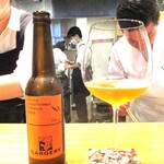 おおたに - GARGERY BEER：香り良く美味しいビールをワイングラスでいただきます。