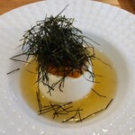 Resutoran Kamejuu - ランチＡコース：選べる前菜（生ウニのババロア）←寿司のウニは苦手だけど、こちらのババロアは絶品で！何度も食べたくなる不思議。