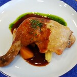 Resutoran Kamejuu - ランチＡコース：選べる主菜（骨つき鶏モモ肉のコンフィ）