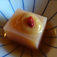 国登録文化財 二木屋 - 箸付/紅葉豆腐(美味出汁、白味噌、くこの実)、